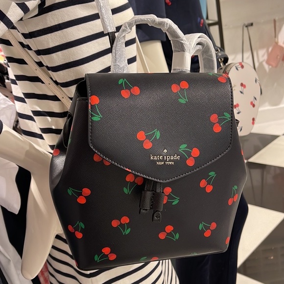 Kate Spade lizzie medium flap backpack
BLACK MULTI - Picture 7 of 16